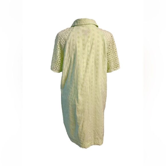 J. Crew Women’s Spring Dress Lemon Color Embroidered Beach Size 10 - Picture 4 of 6